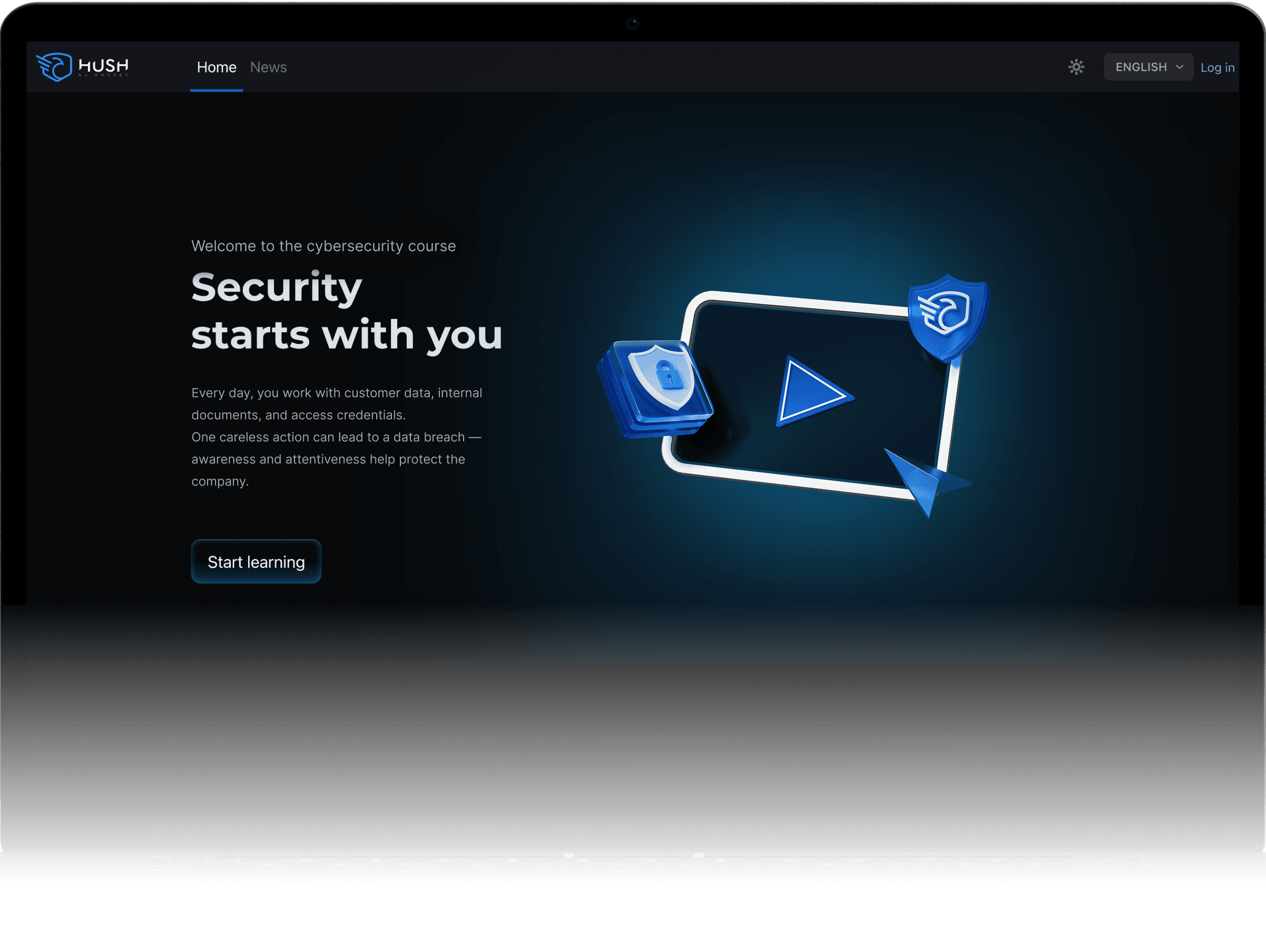 Main screen mockup